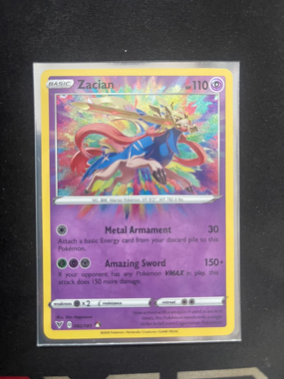 Pokemon Card - Zacian (082/185)
