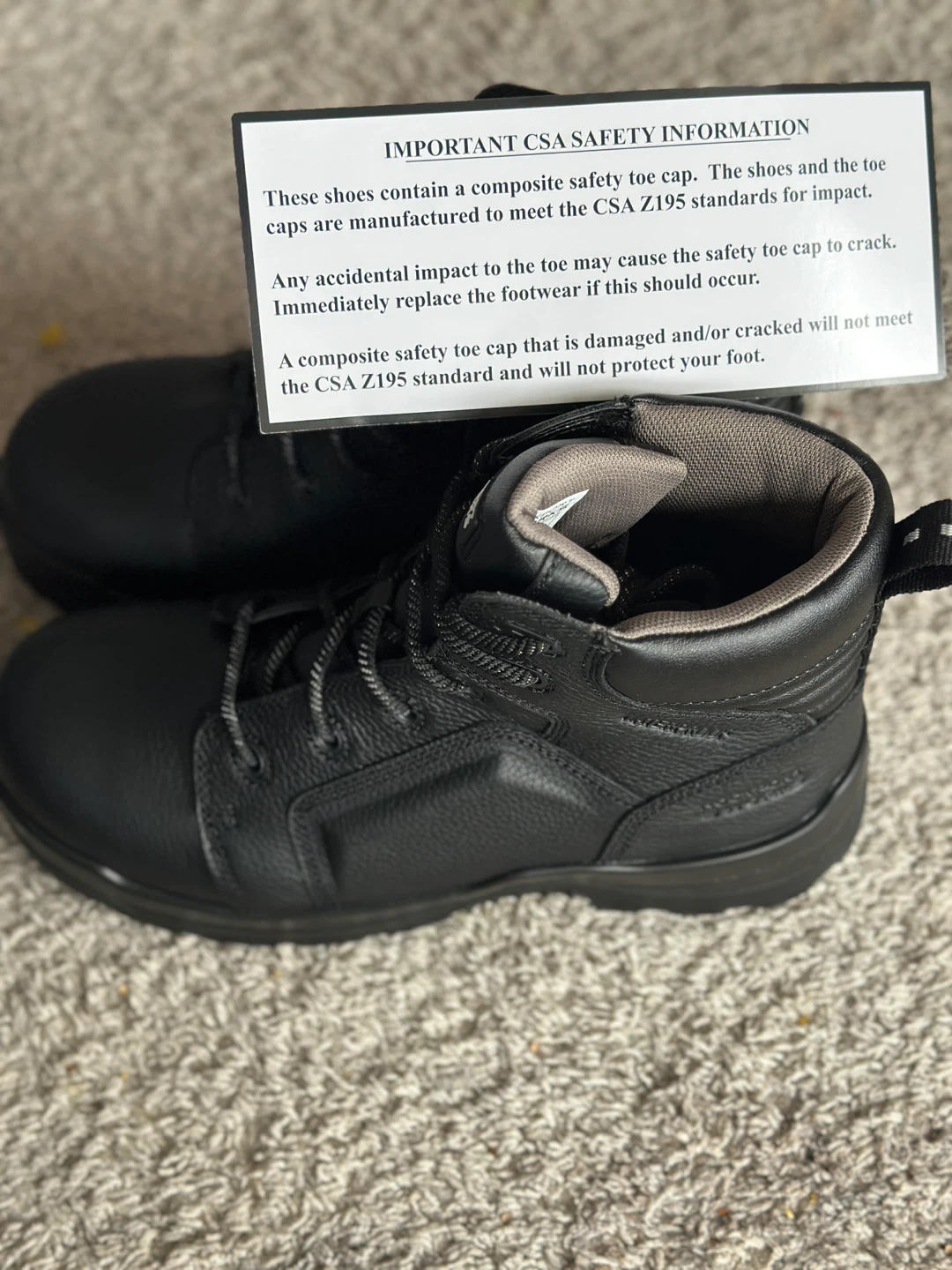 Brand new Rockport Works 6" Waterproof Work Boots CSA and Socks - photo 3