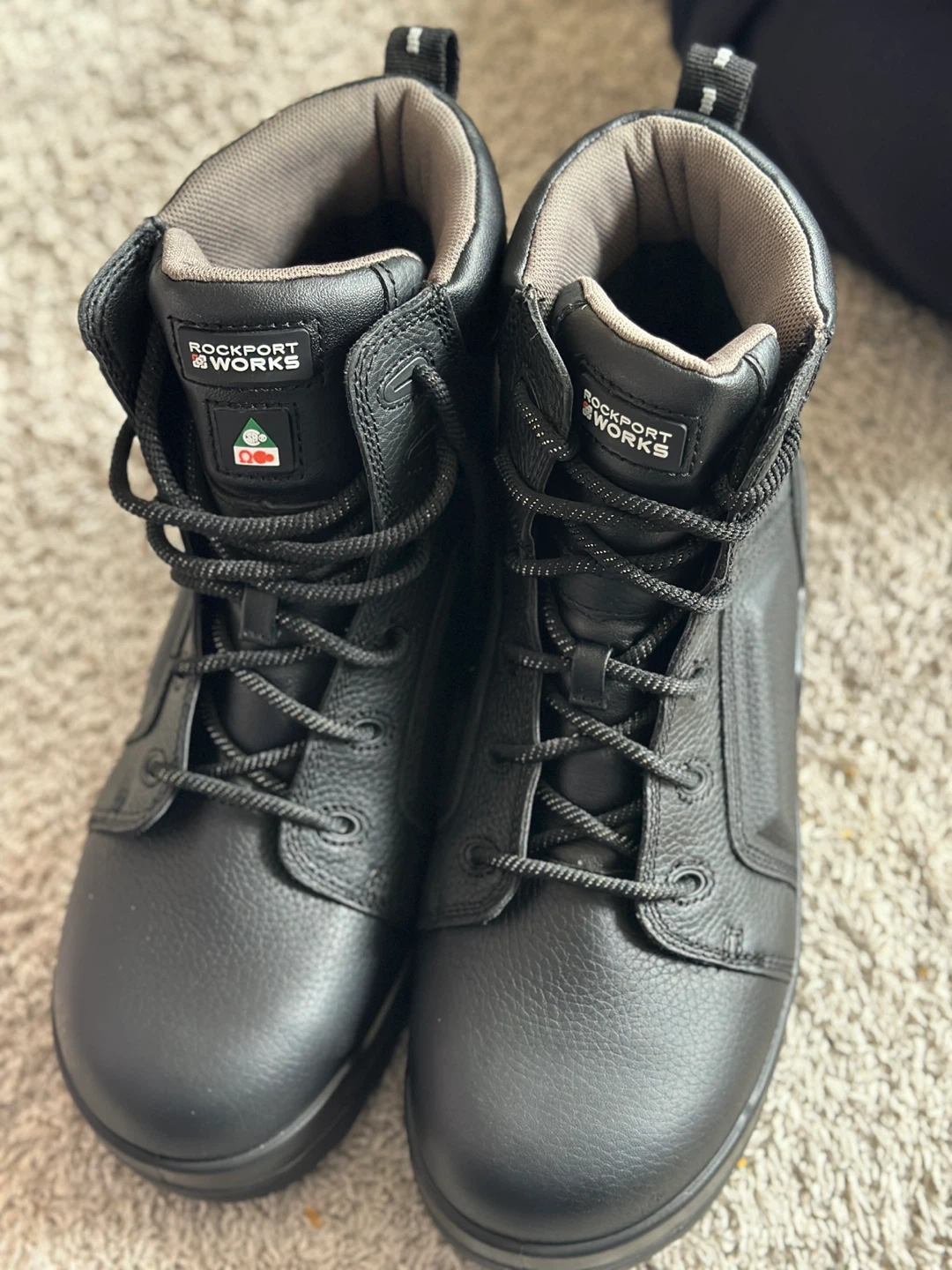 Brand new Rockport Works 6" Waterproof Work Boots CSA and Socks