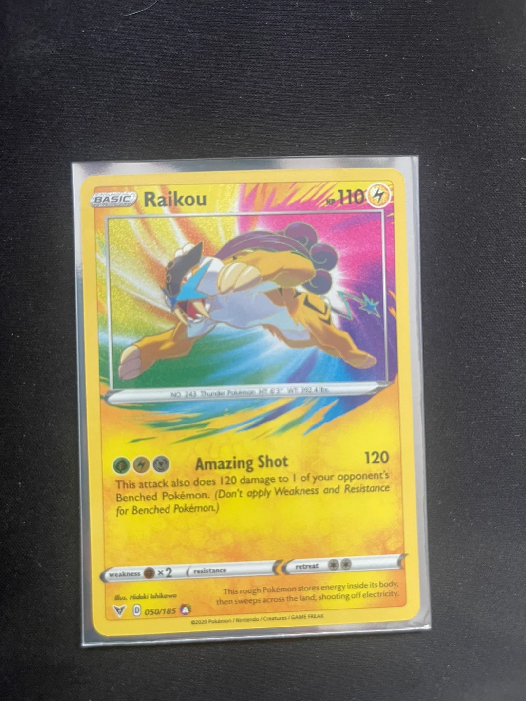 Pokemon Card -  Raikou (050/185)