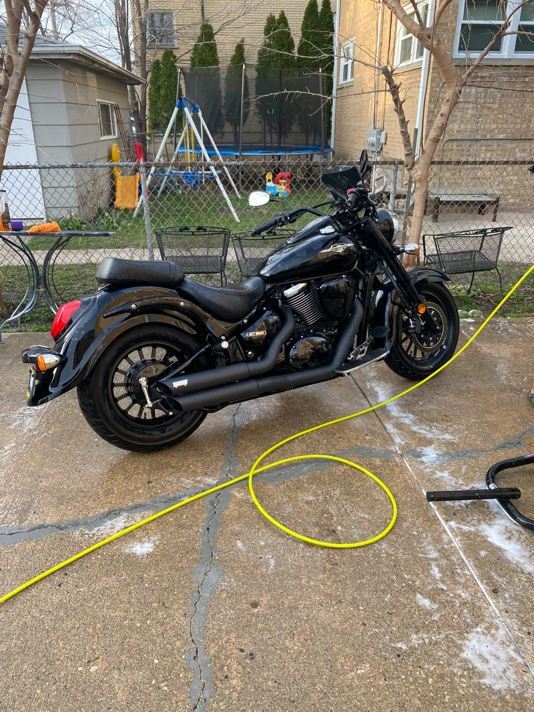 Black Suzuki Boulevard Motorcycle - photo 2