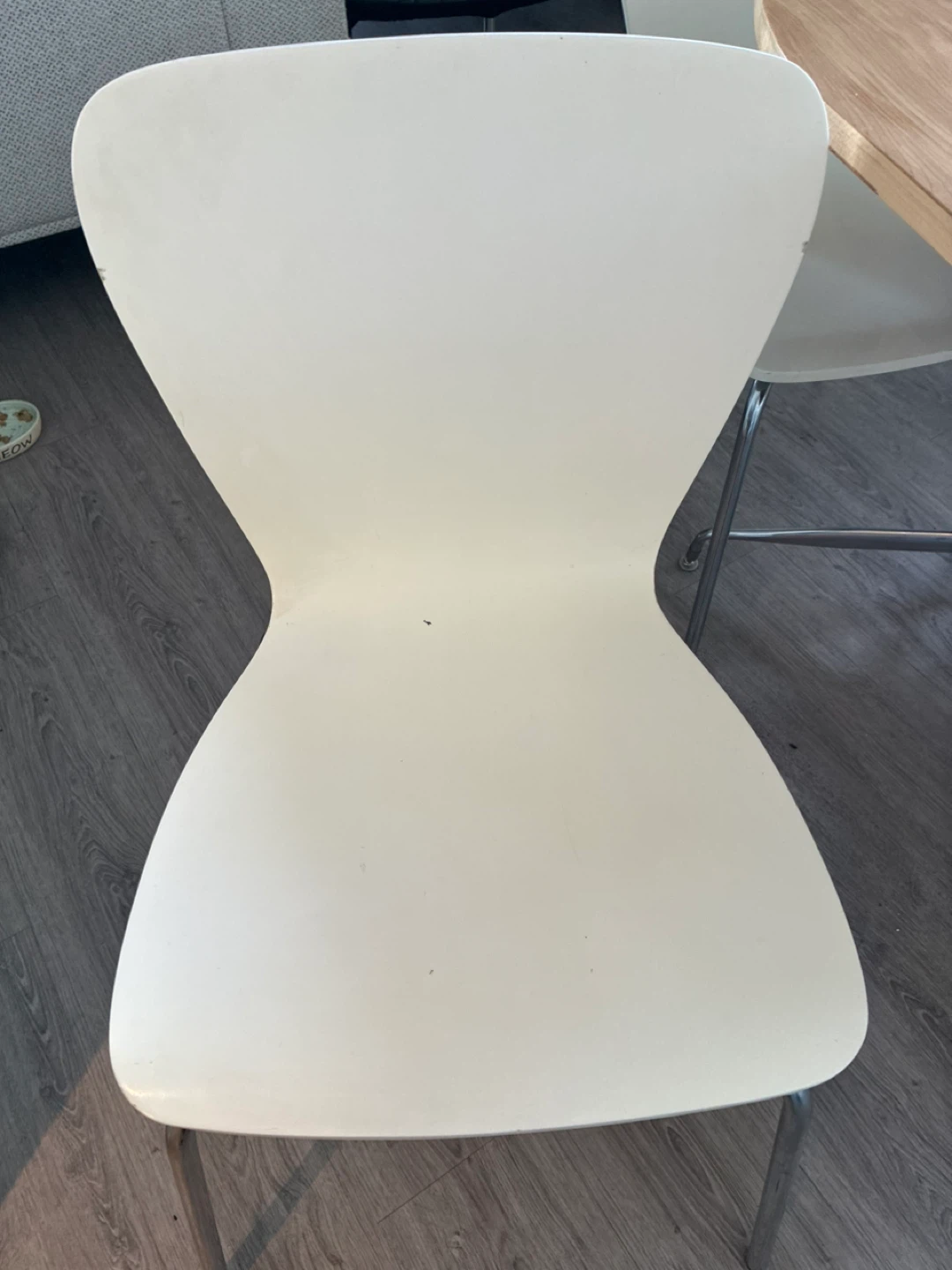 White modern dining chair - photo 4