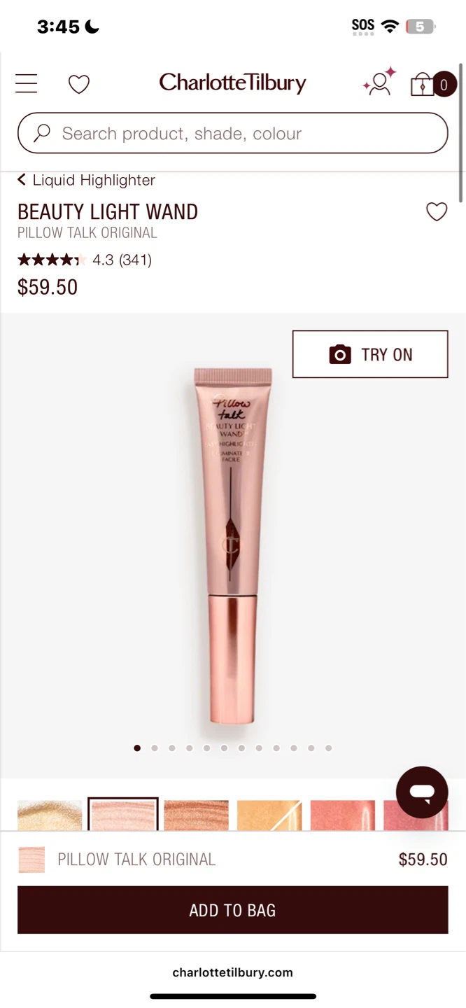 Charlotte Tilbury Beauty Light Wand Pillow Talk Original