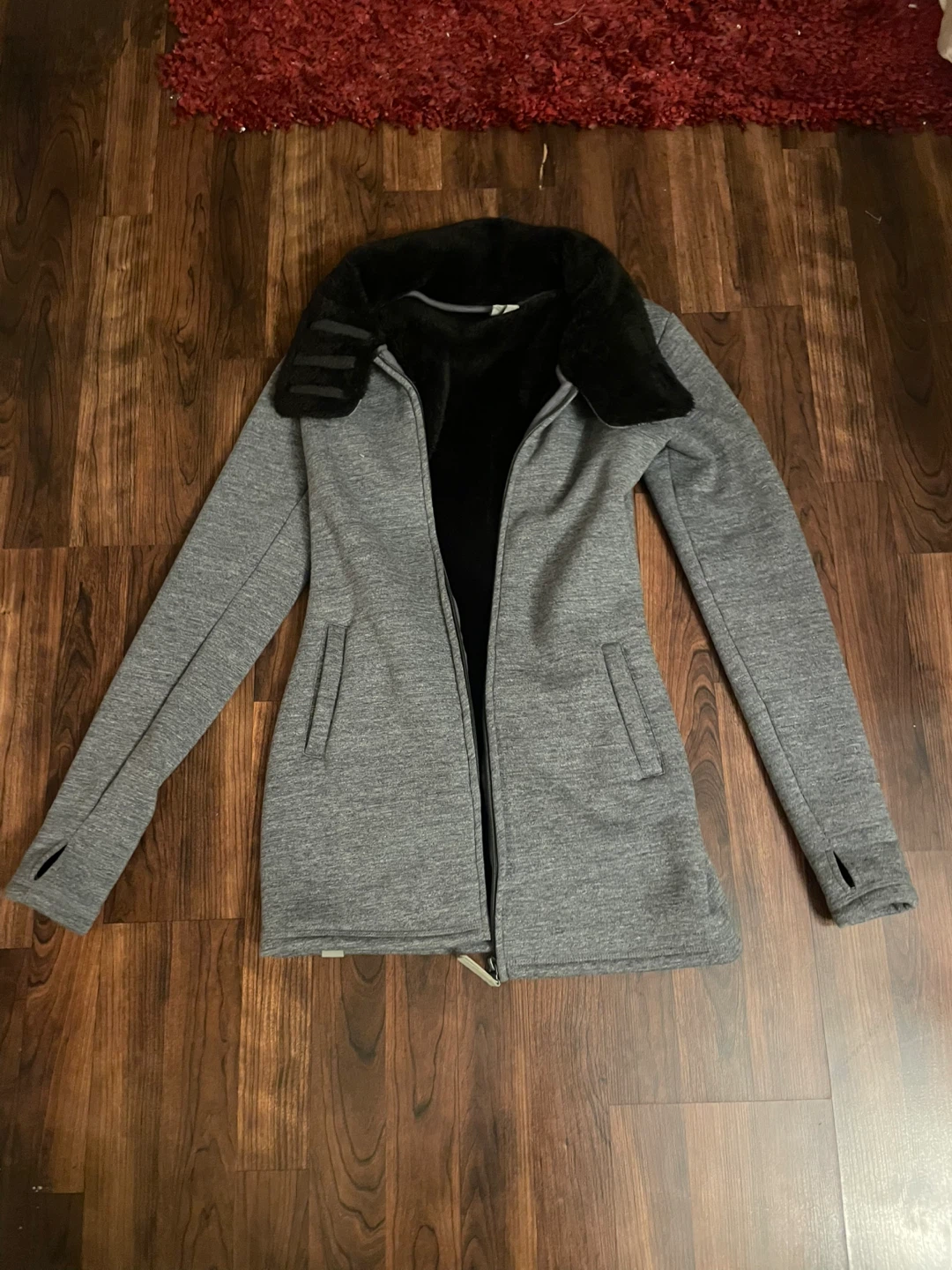 Bench Grey Faux Fur Lined Jacket