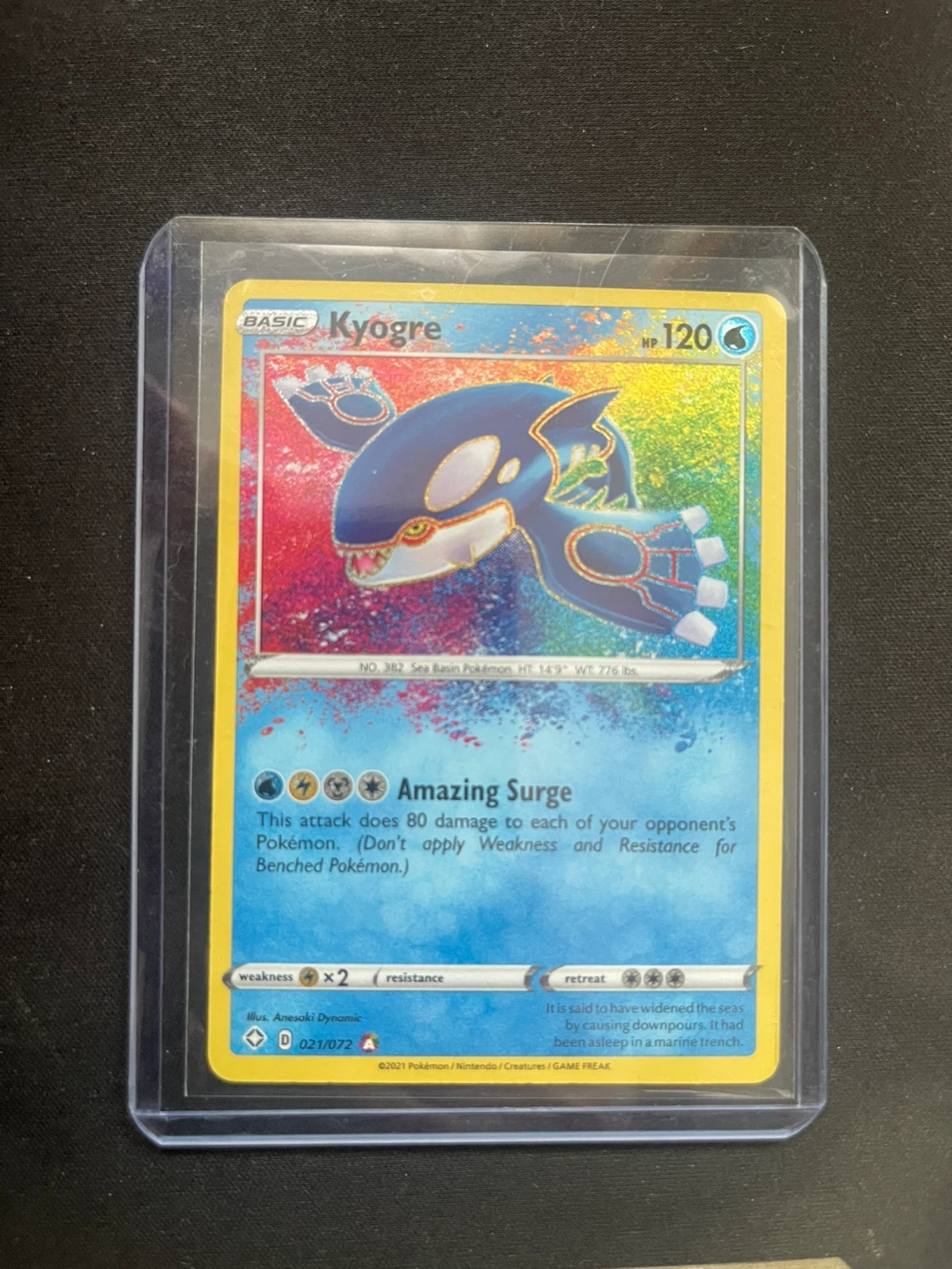 Pokemon Card - Kyogre (021/072)