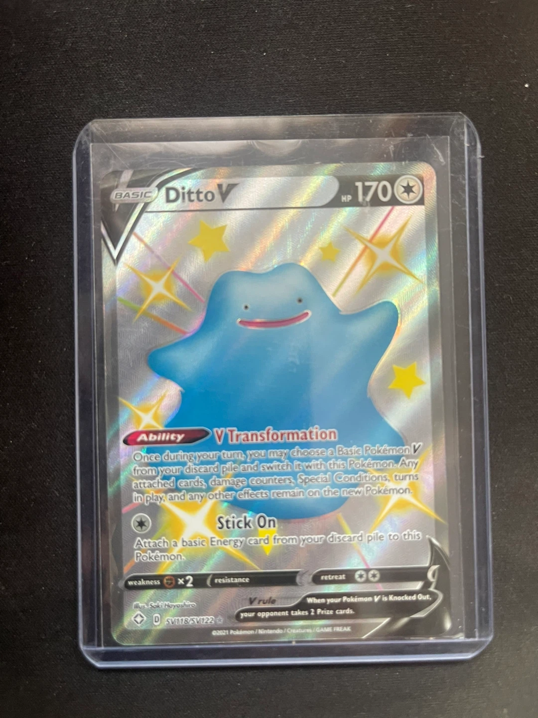 Pokemon Card - Shiny Ditto V (SV118/SV122)