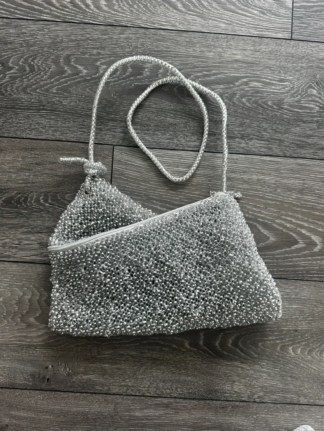 Silver Wite Twist crossbody bag