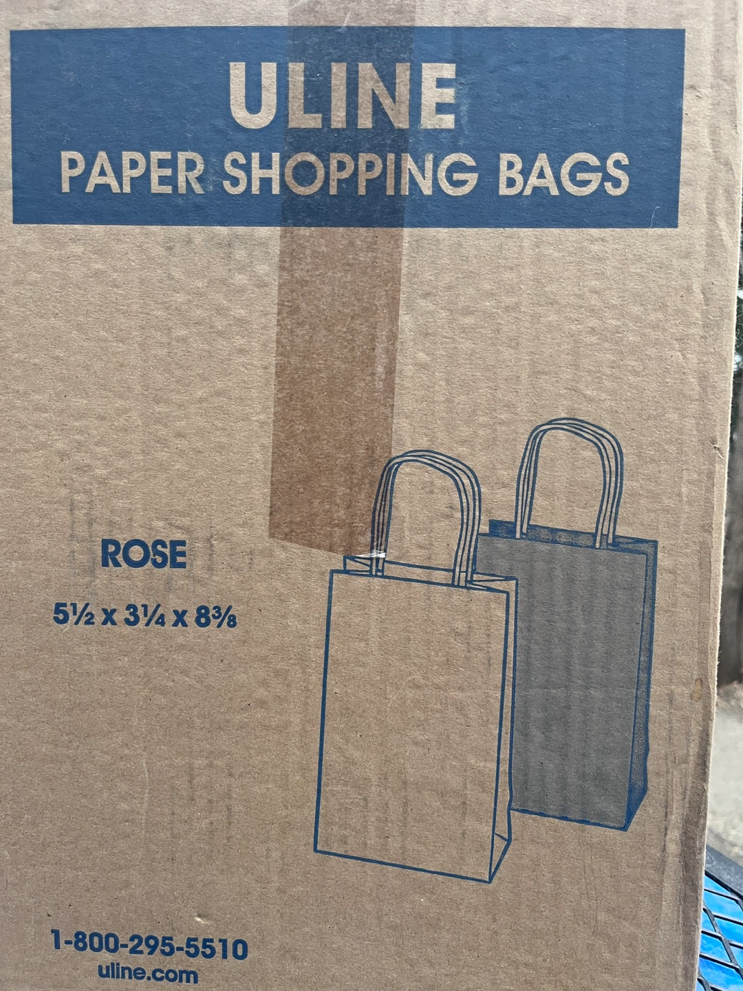 Bulk kraft paper gift bags (133 pcs) Uline paper shopping bags - photo 2
