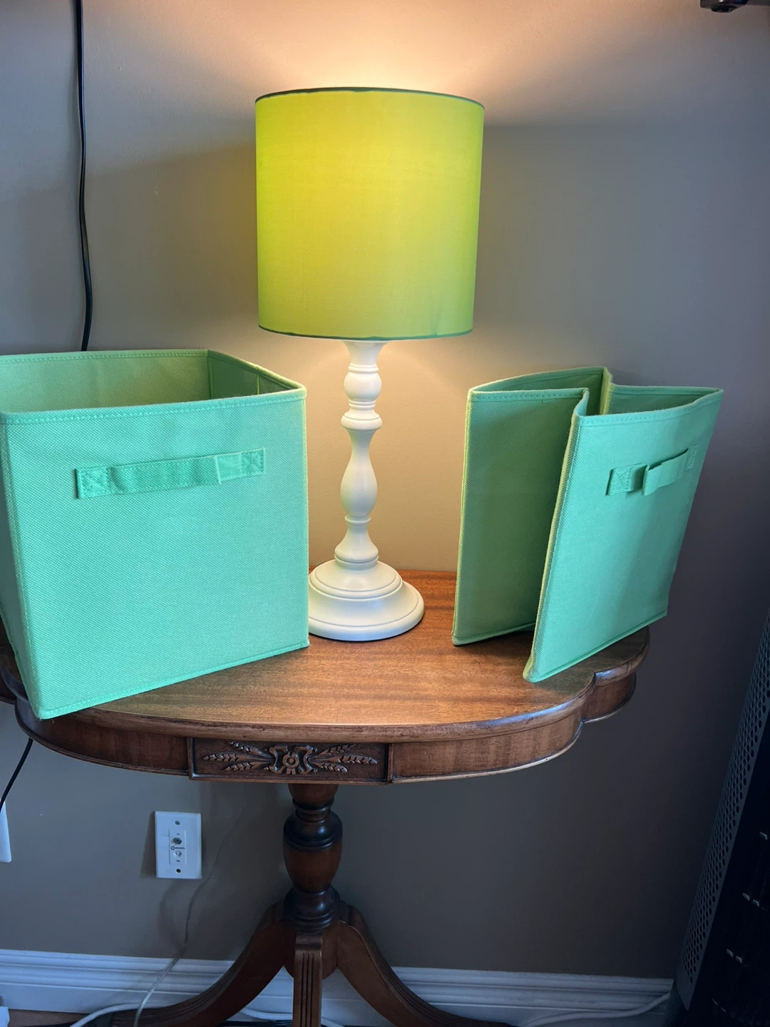 Pottery Barn Kids Payton Table Lamp and collapsible bins - photo 5