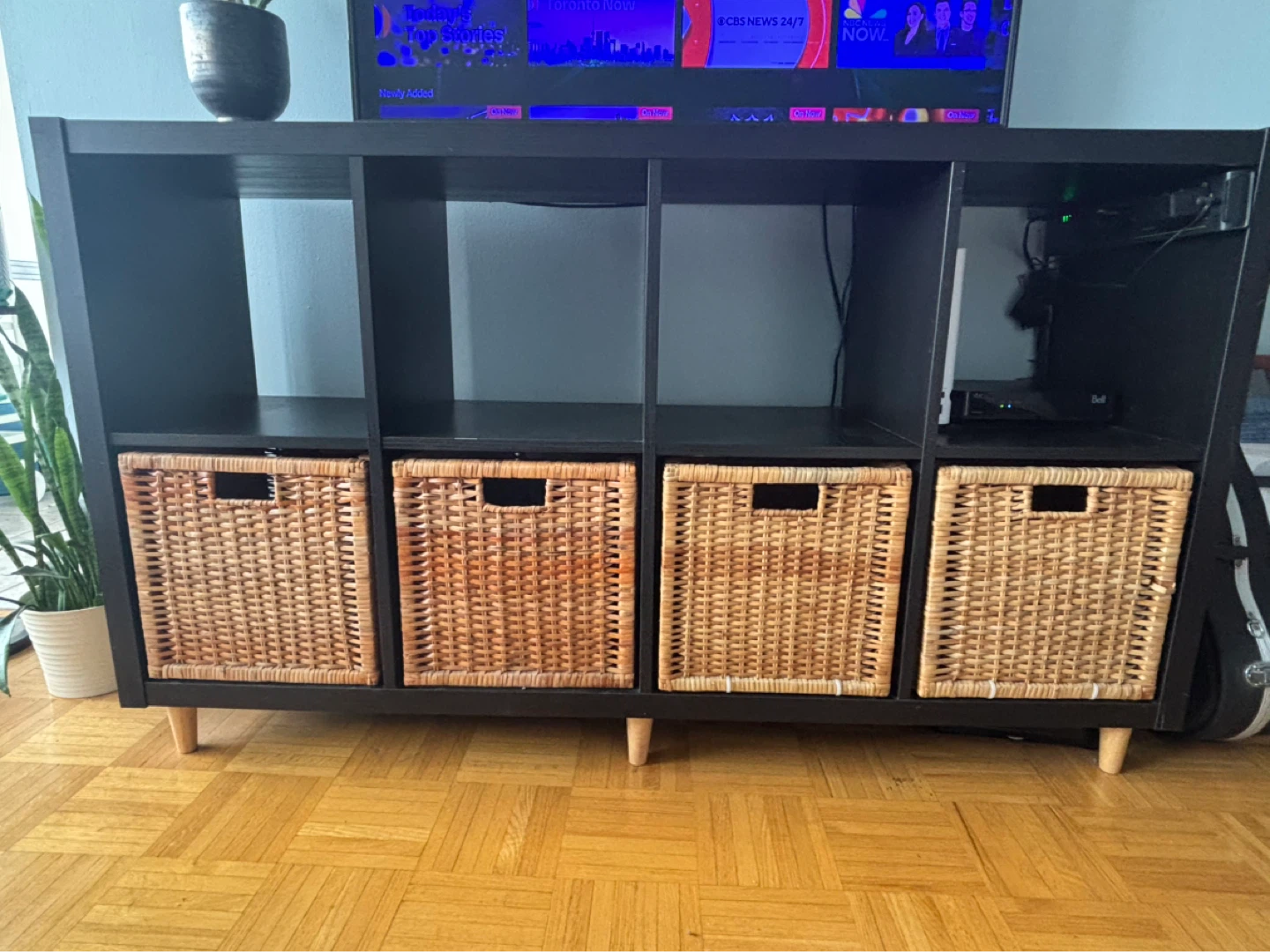 IKEA Cube Storage Unit with 4 Baskets