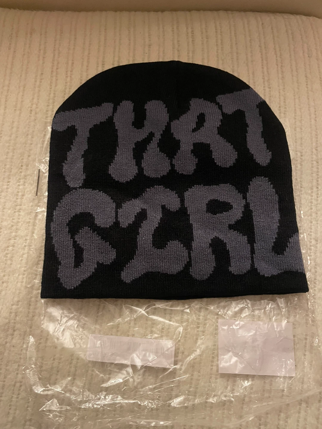 Black "That Girl" Beanie