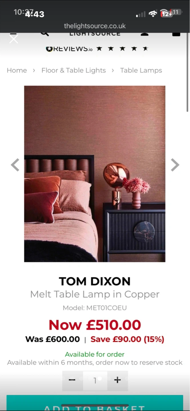 Unopened Tom Dixon Melt Table Lamp - photo 5