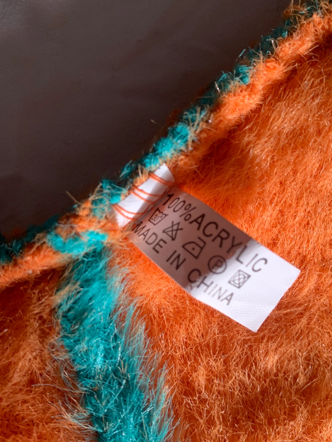 Authentic GTHIC Teal Orange Star Print Knitted Cat Ear Beanie - photo 4