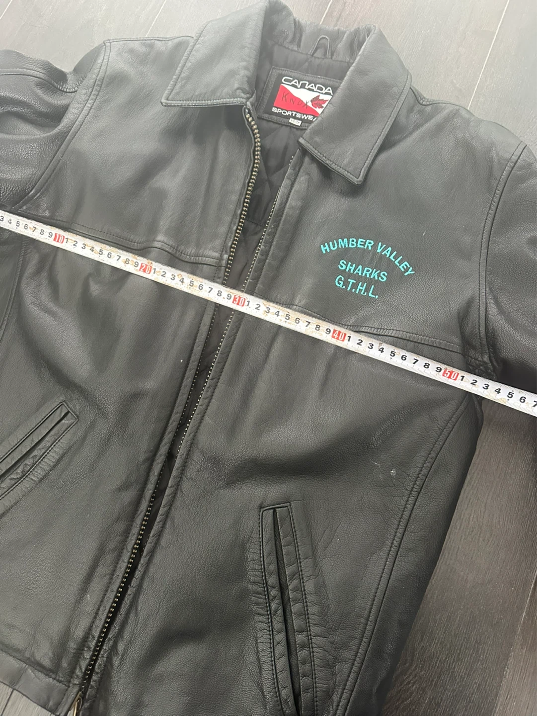 Vintage Black Leather Jacket - photo 5