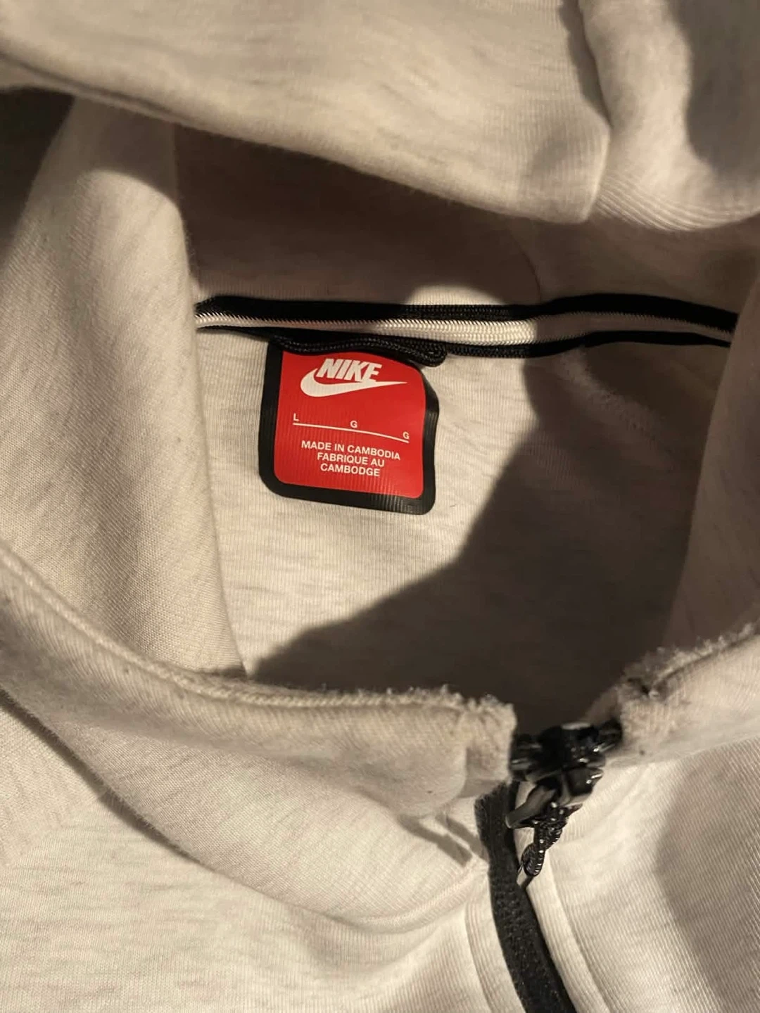 Nike Tech Fleece Hoodie L Light white - photo 2