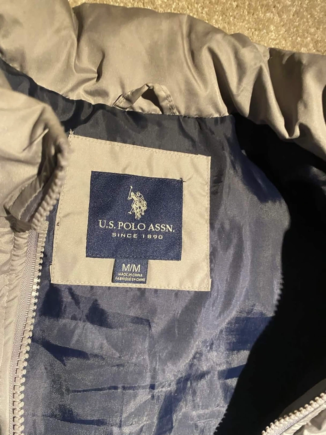 U.S. Polo Assn. Puffer Vest - Grey - M/M - photo 2