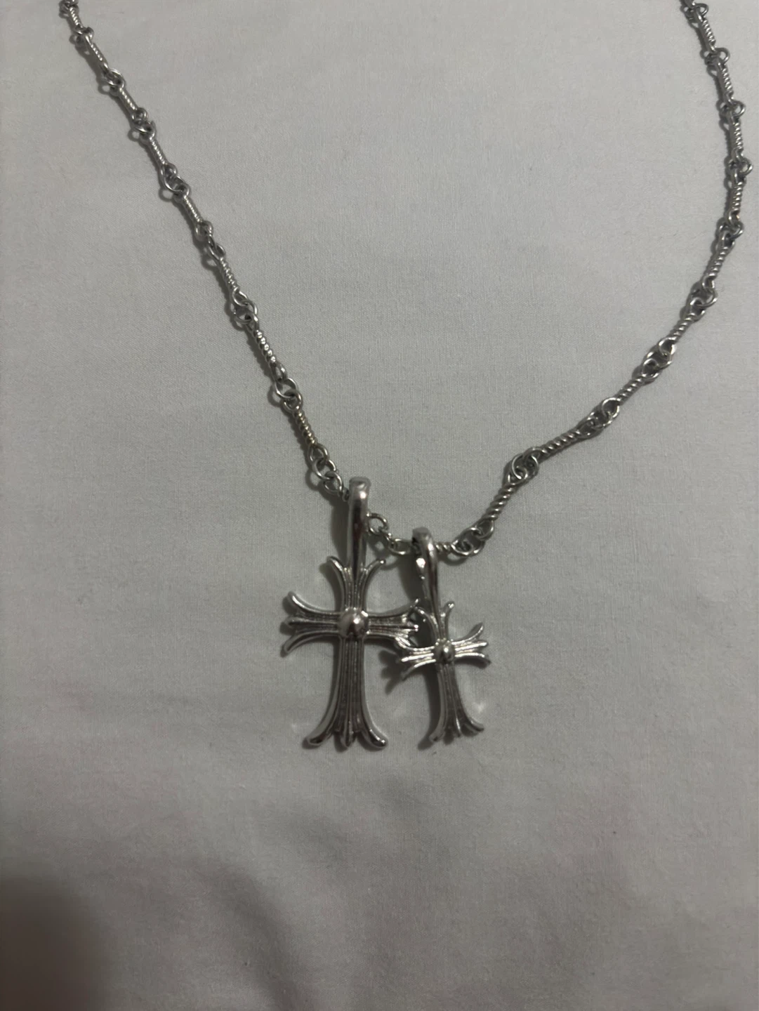 Double sided Cross Necklace