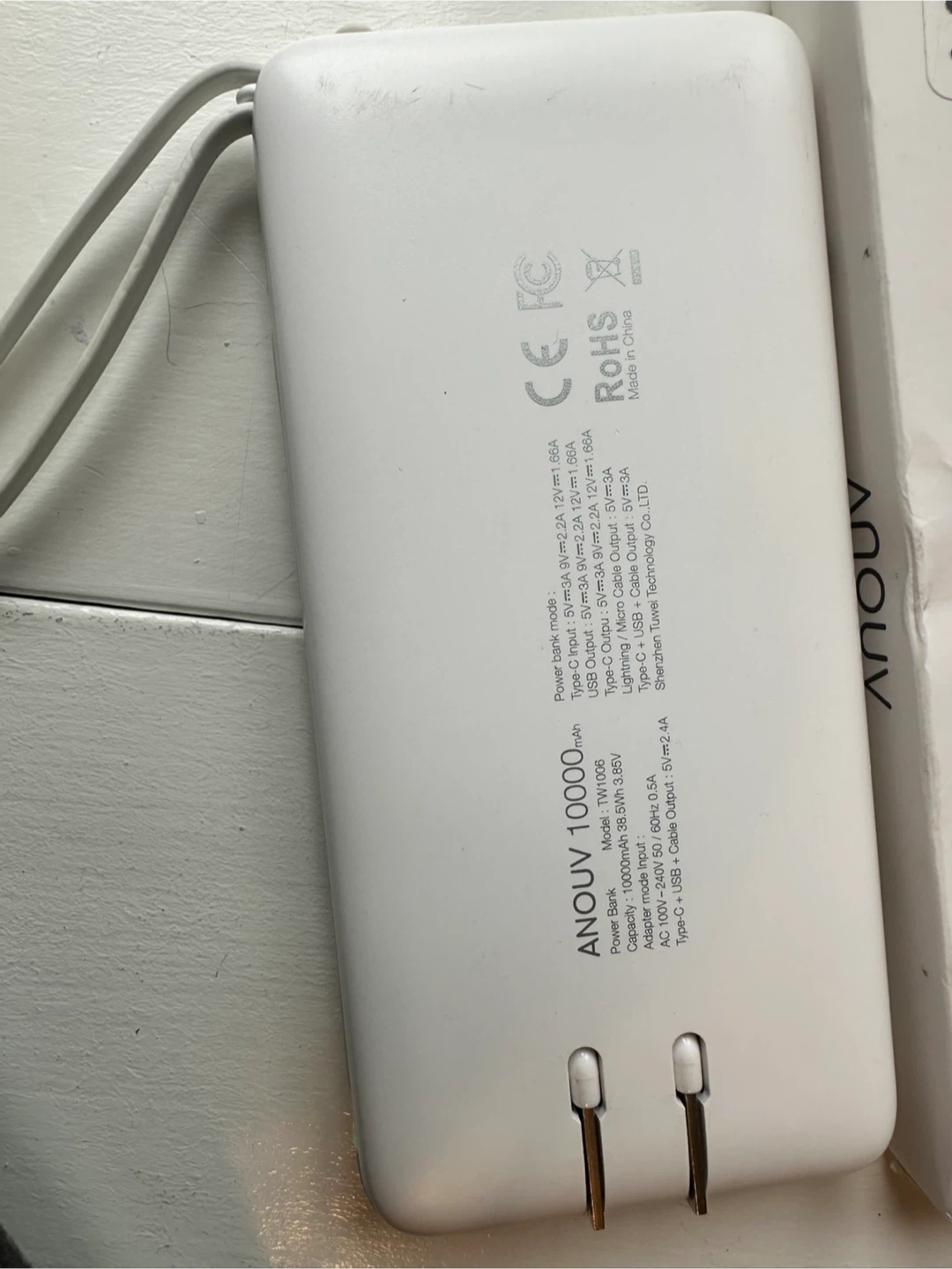 ANOV 10000mAh Power Bank TW1006 - photo 2