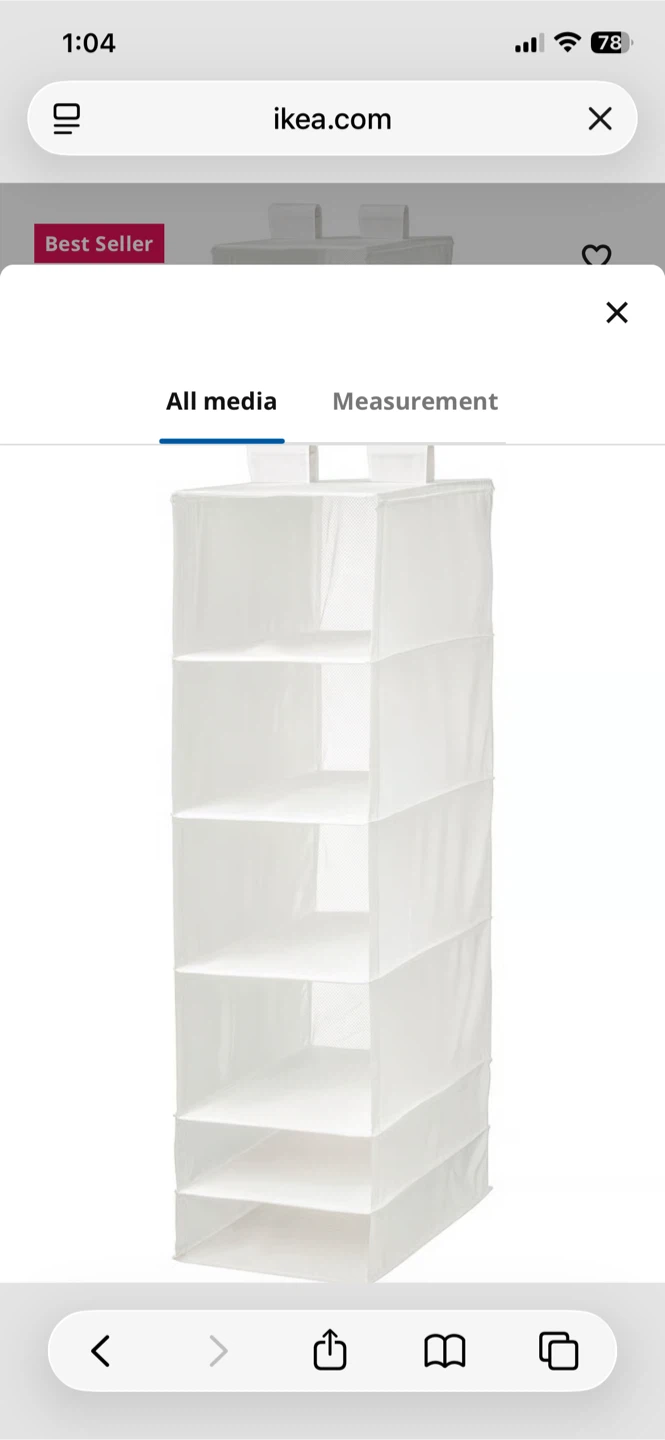 IKEA Hanging Storage Shelves