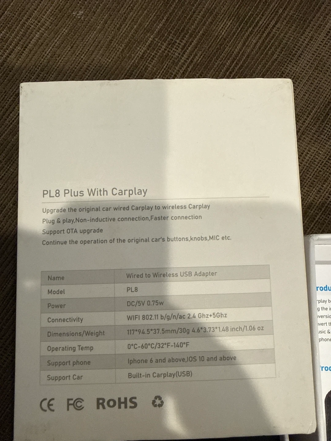 PL8 Wireless CarPlay Converter Box - photo 2