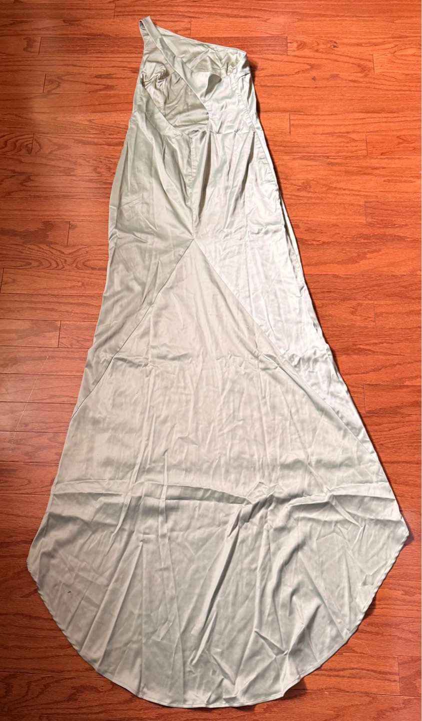 NBW/NWT Meshki Harper One Shoulder Gown - Sage - XL - photo 5