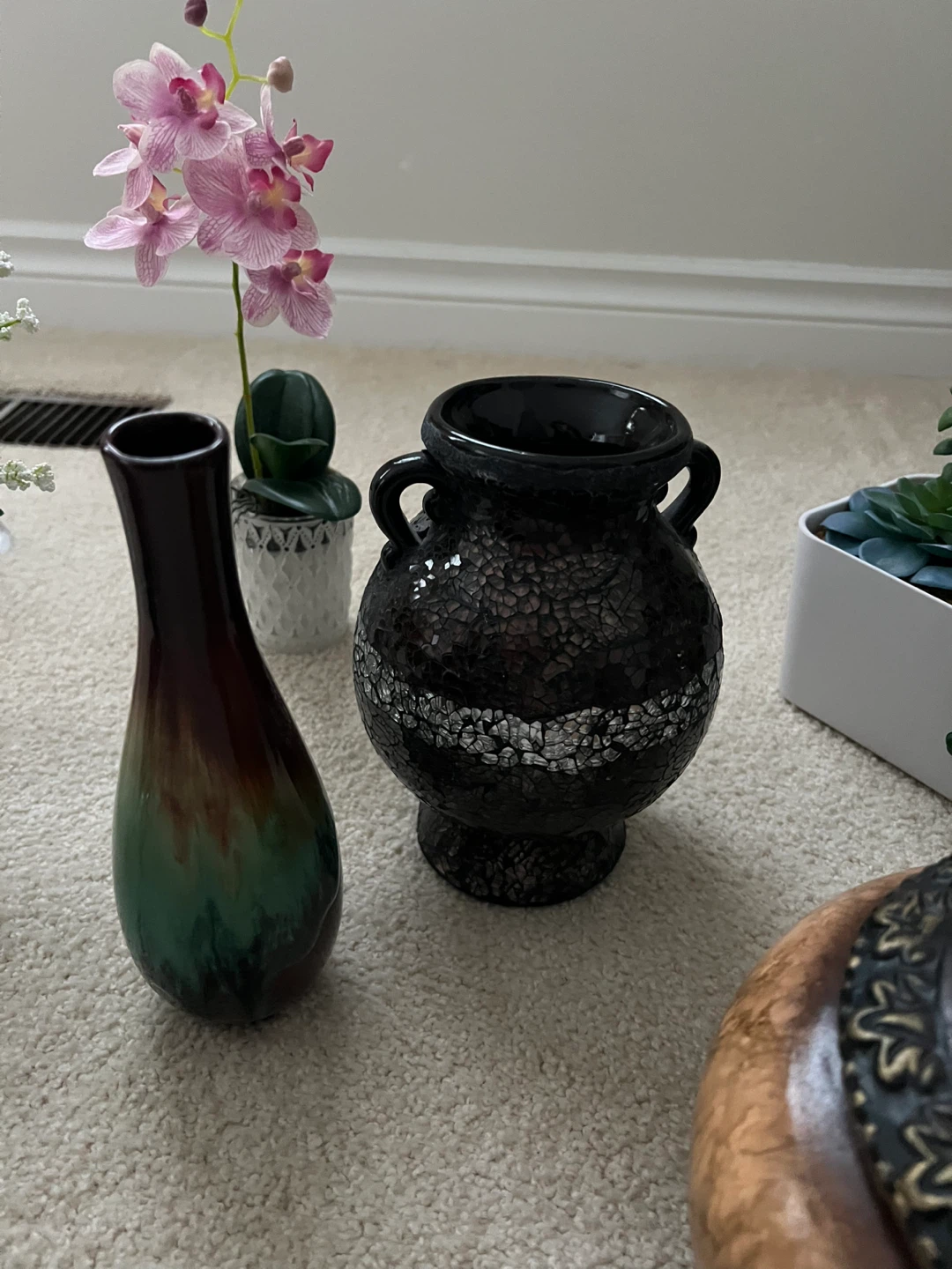 Assorted Decorative Vases and Container - photo 3