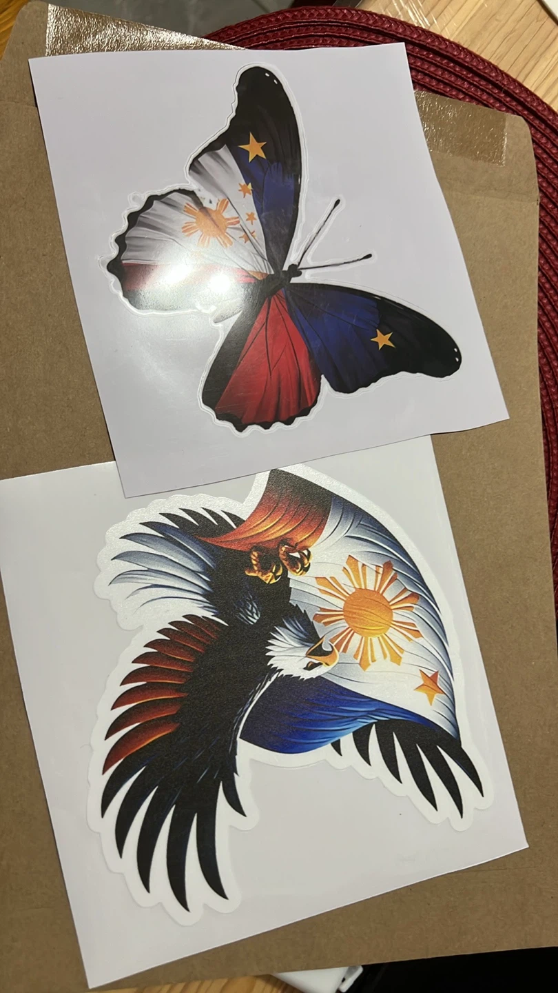 Philippine Flag Butterfly and Eagle Stickers