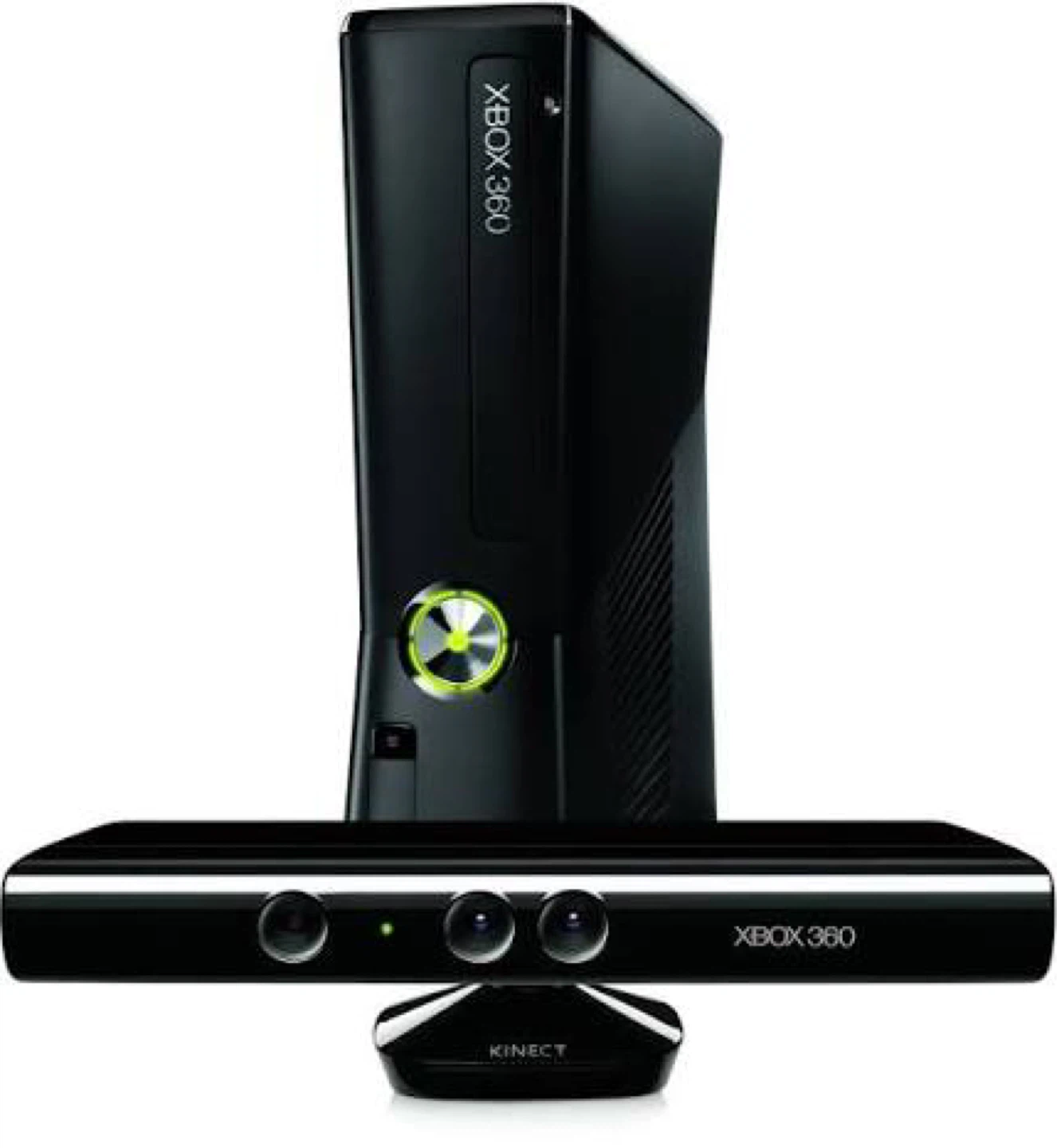 Xbox 360 Console with Kinect and Controller
