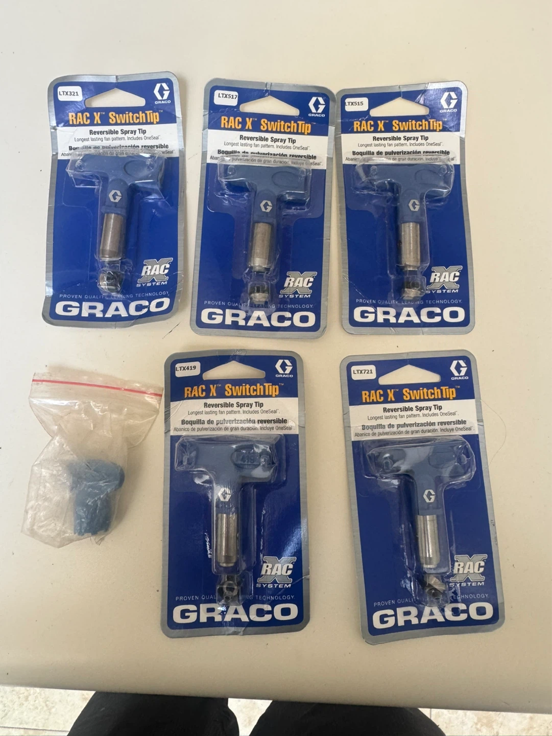 Graco RAC X SwitchTip Reversible Spray Tips (5 total)