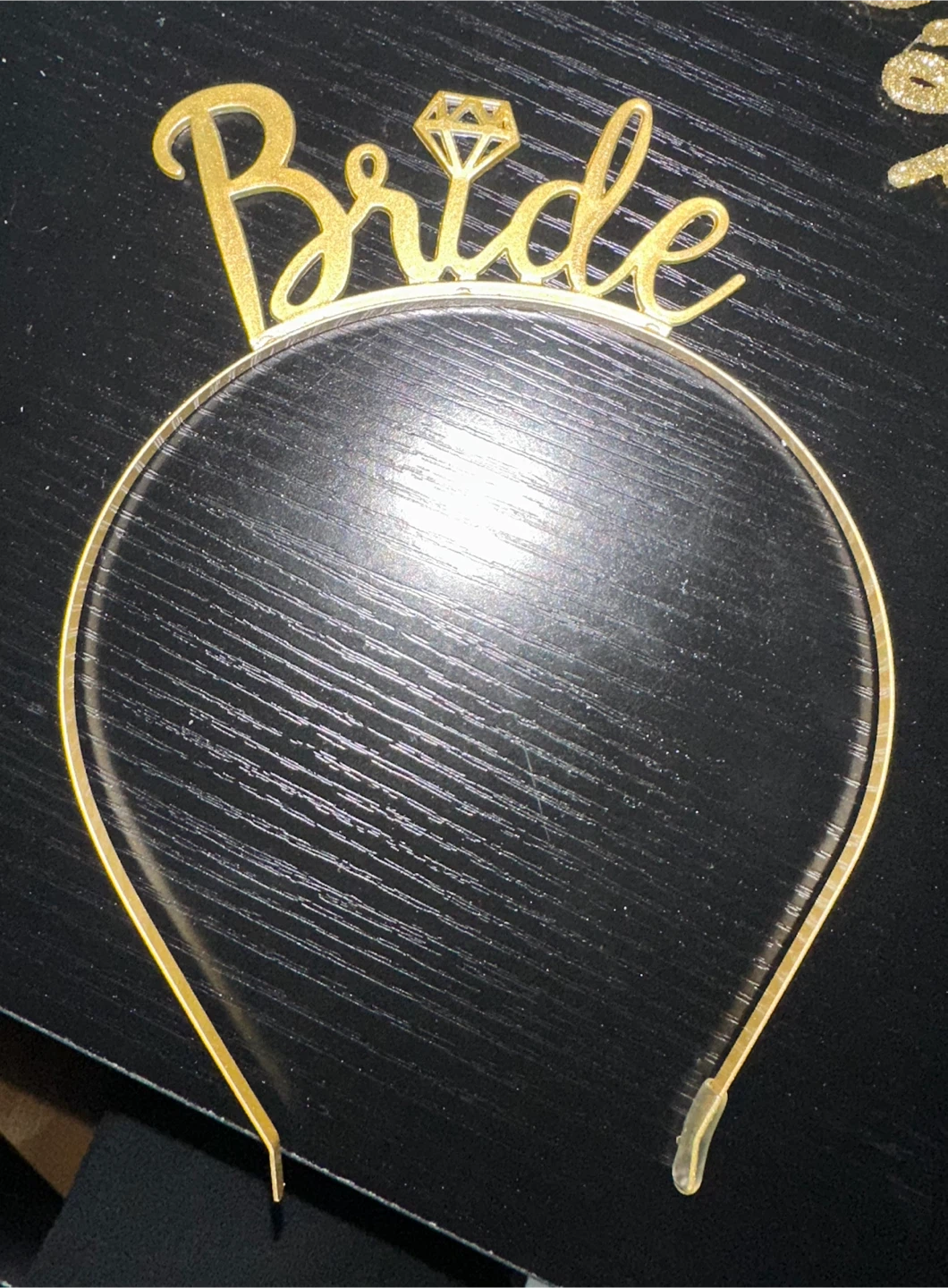 Bride & Bride Crew Headbands - Gold