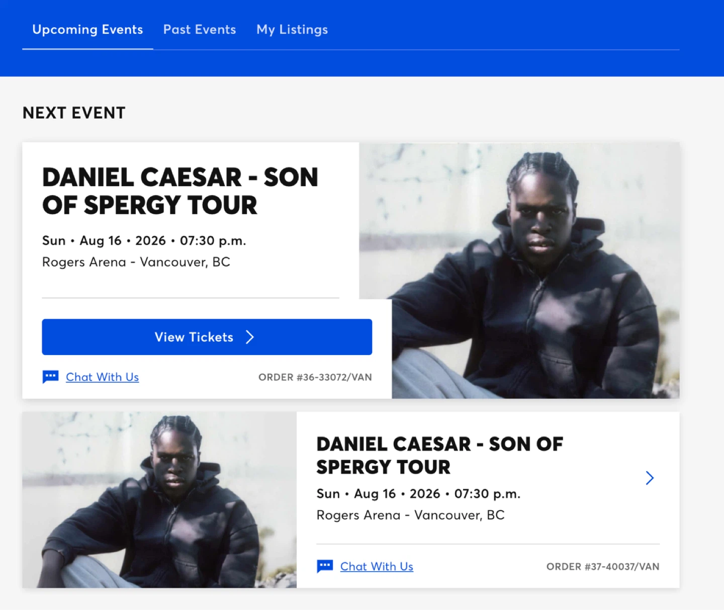 Daniel Caesar - Son of a Spergy Tour Ticket
