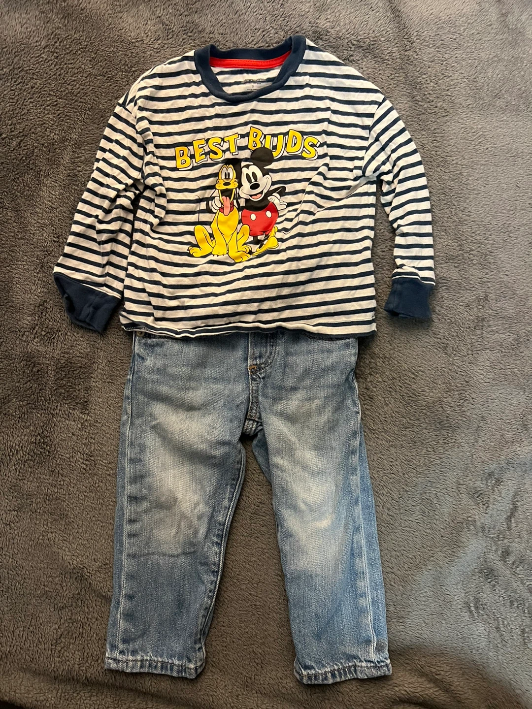 2T Outfit Bundle - Gap Jeans + Disney Joe Fresh Shirt