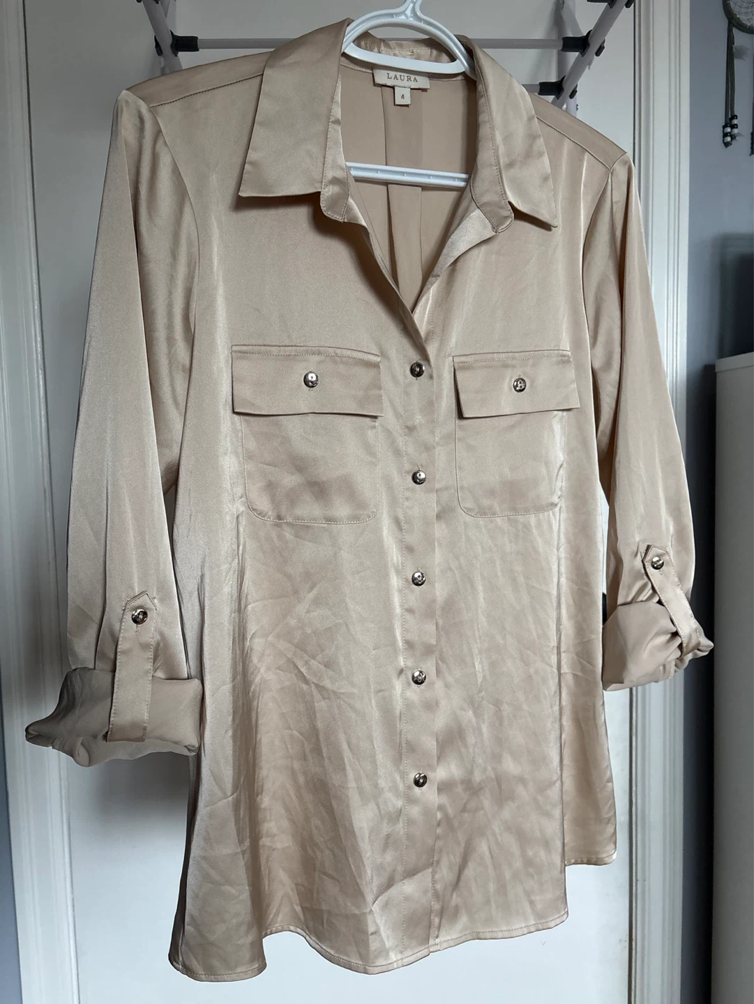 LAURA Women's Size 4 Button-Up Shirt