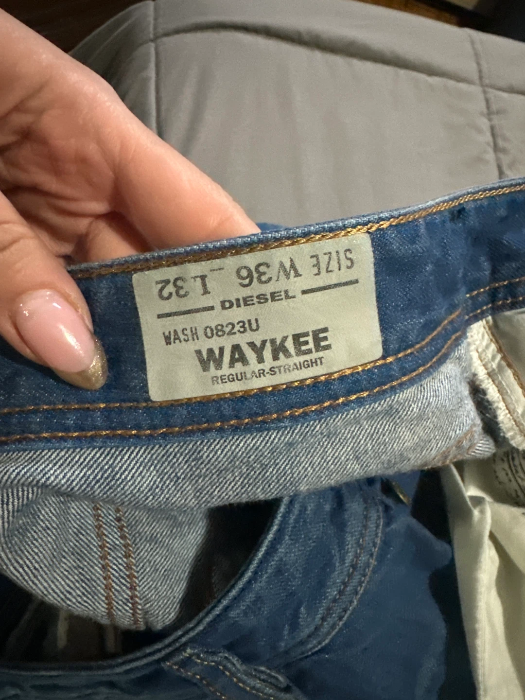 Diesel Waykee Regular-Straight Jeans Size 36x32 - photo 5