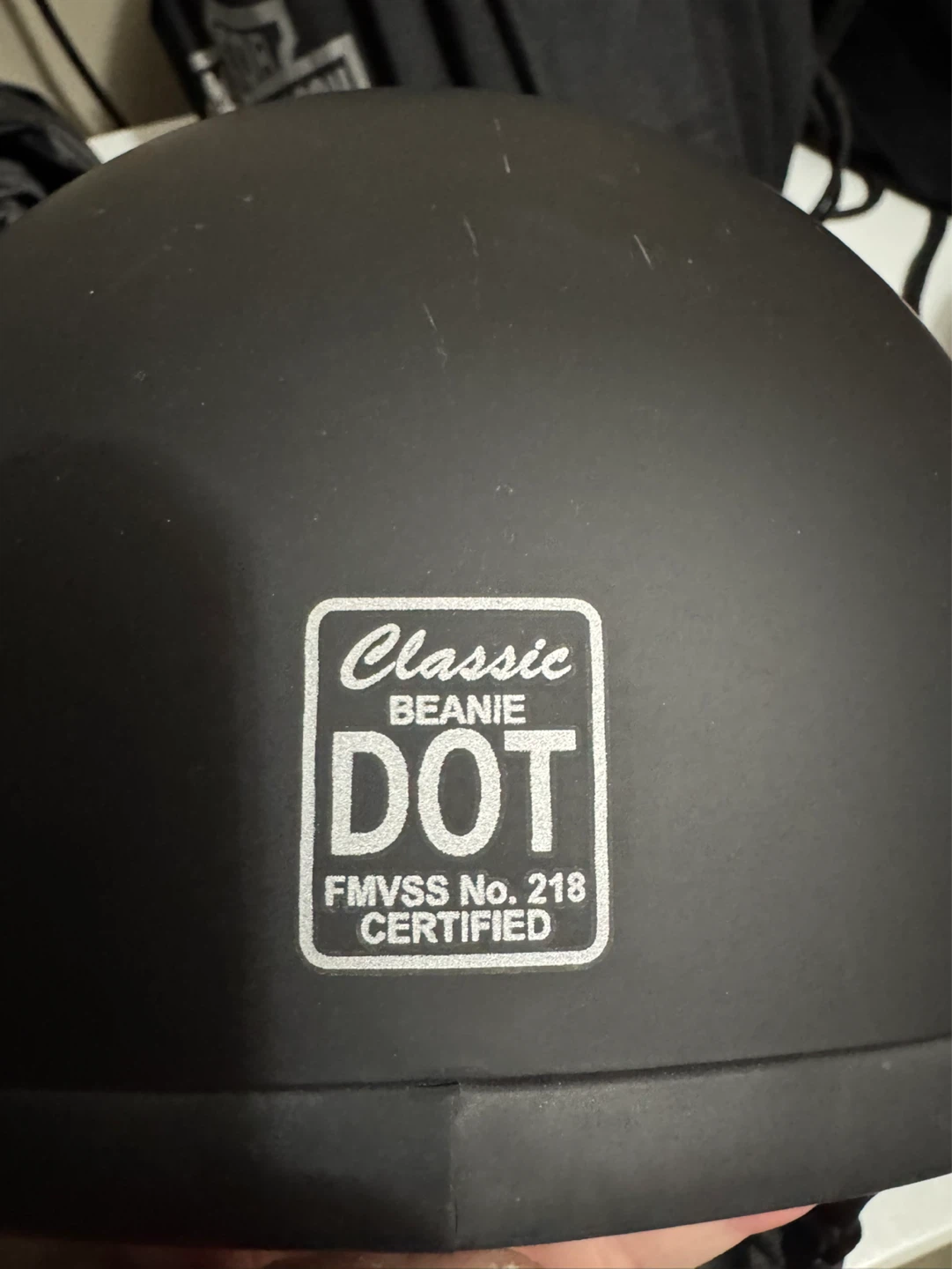 Matte Black New Classic Beanie DOT Motorcycle Helmet - photo 3