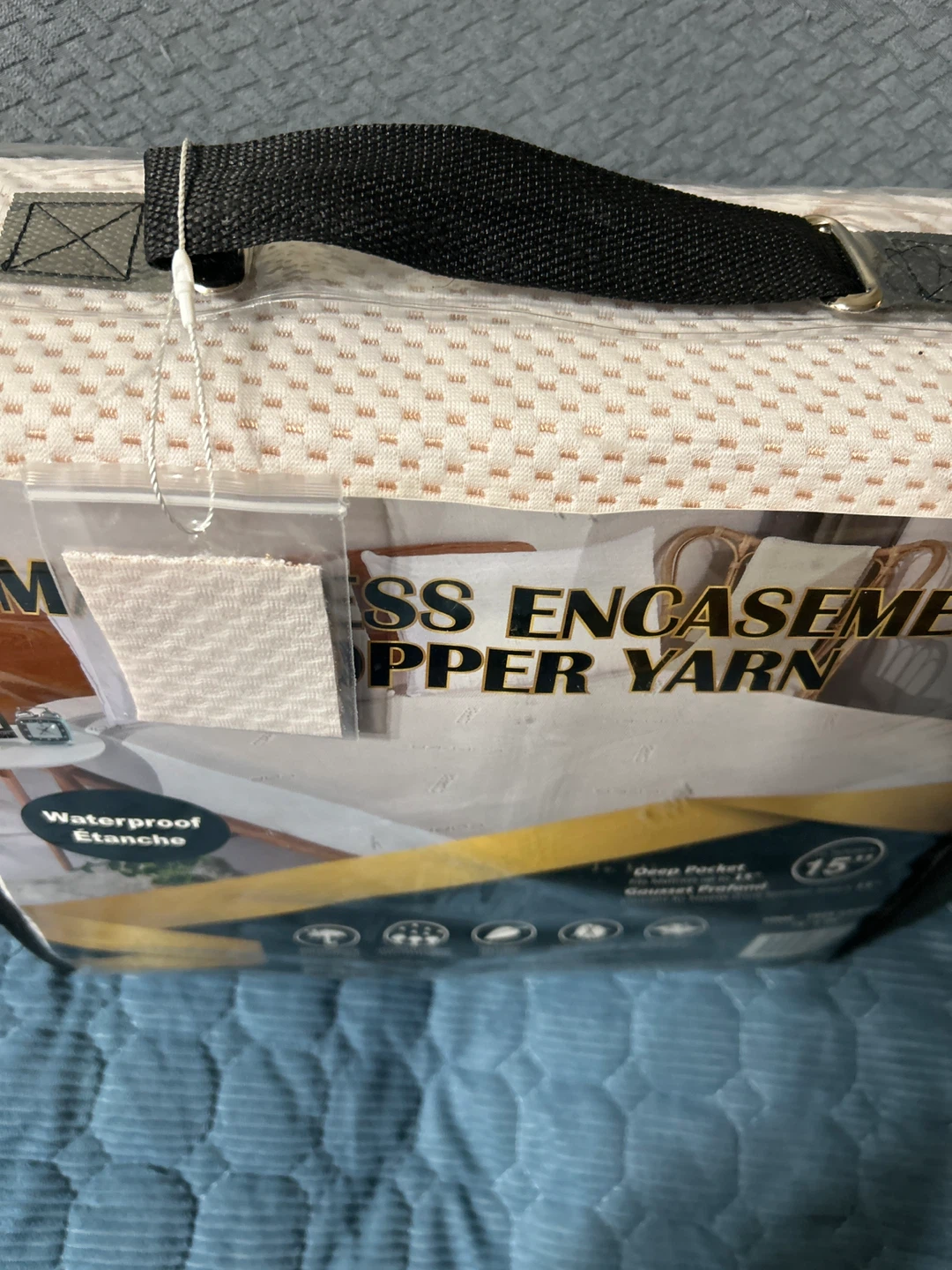 New - King Size Yarn Mattress cover  Encasement - photo 4