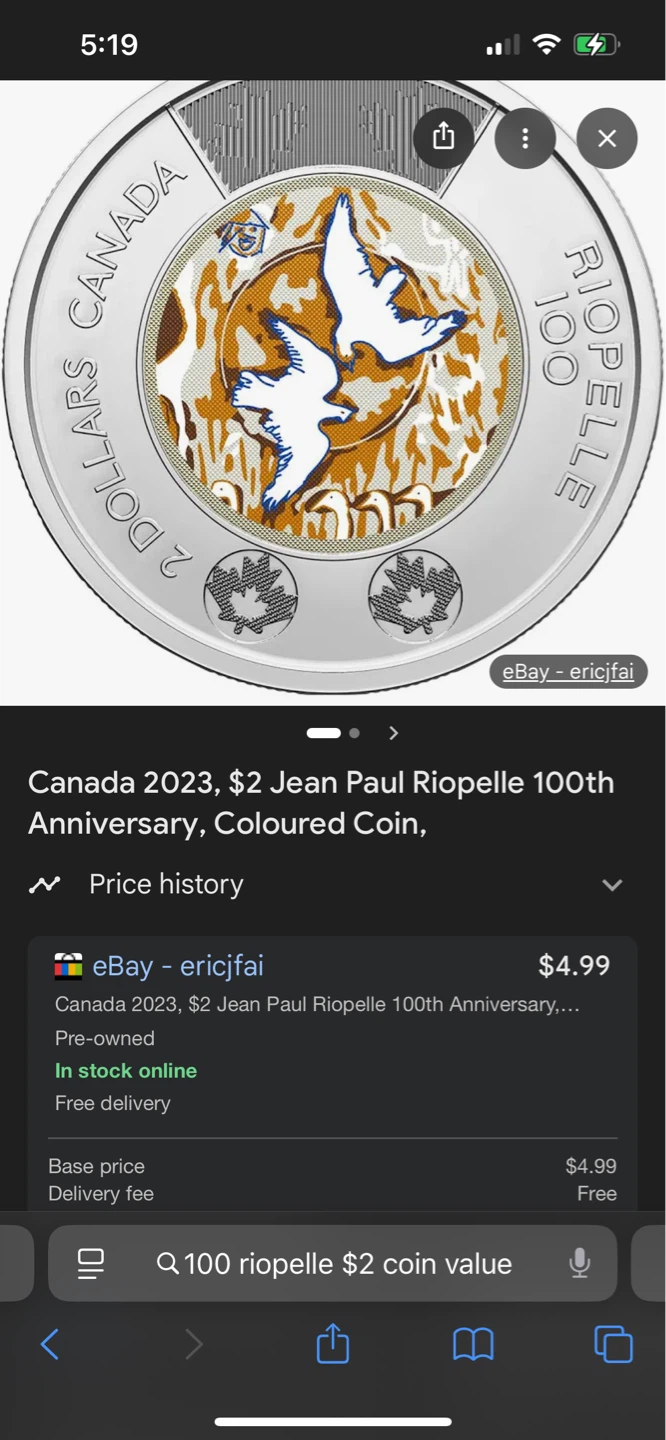 2023 Canada $2 Jean Paul Riopelle 100th Anniversary - photo 5