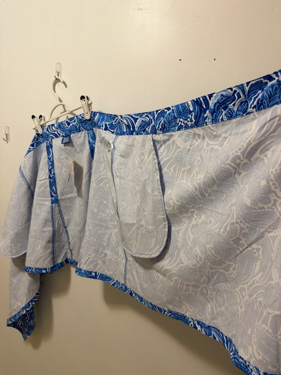 Blue and white Floral Rip Skirt Size X-Large - photo 5