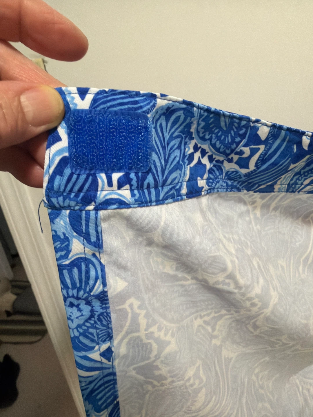 Blue and white Floral Rip Skirt Size X-Large - photo 3