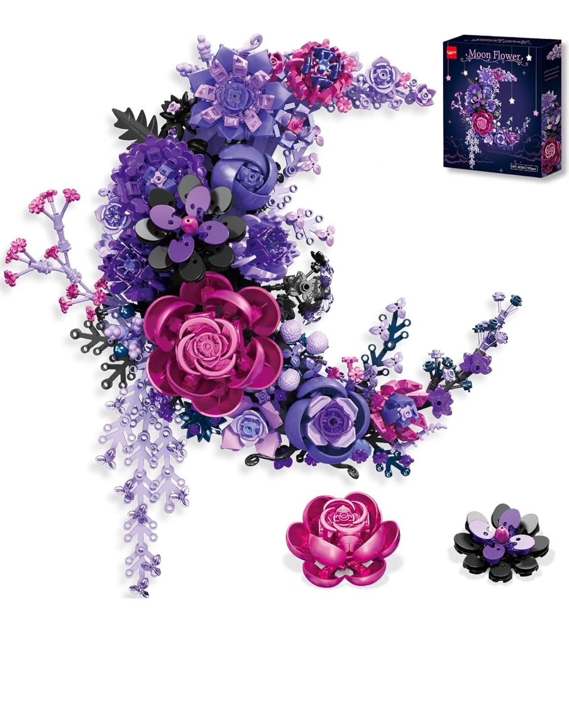 Moon Flower Building Block Set - 931 pcs