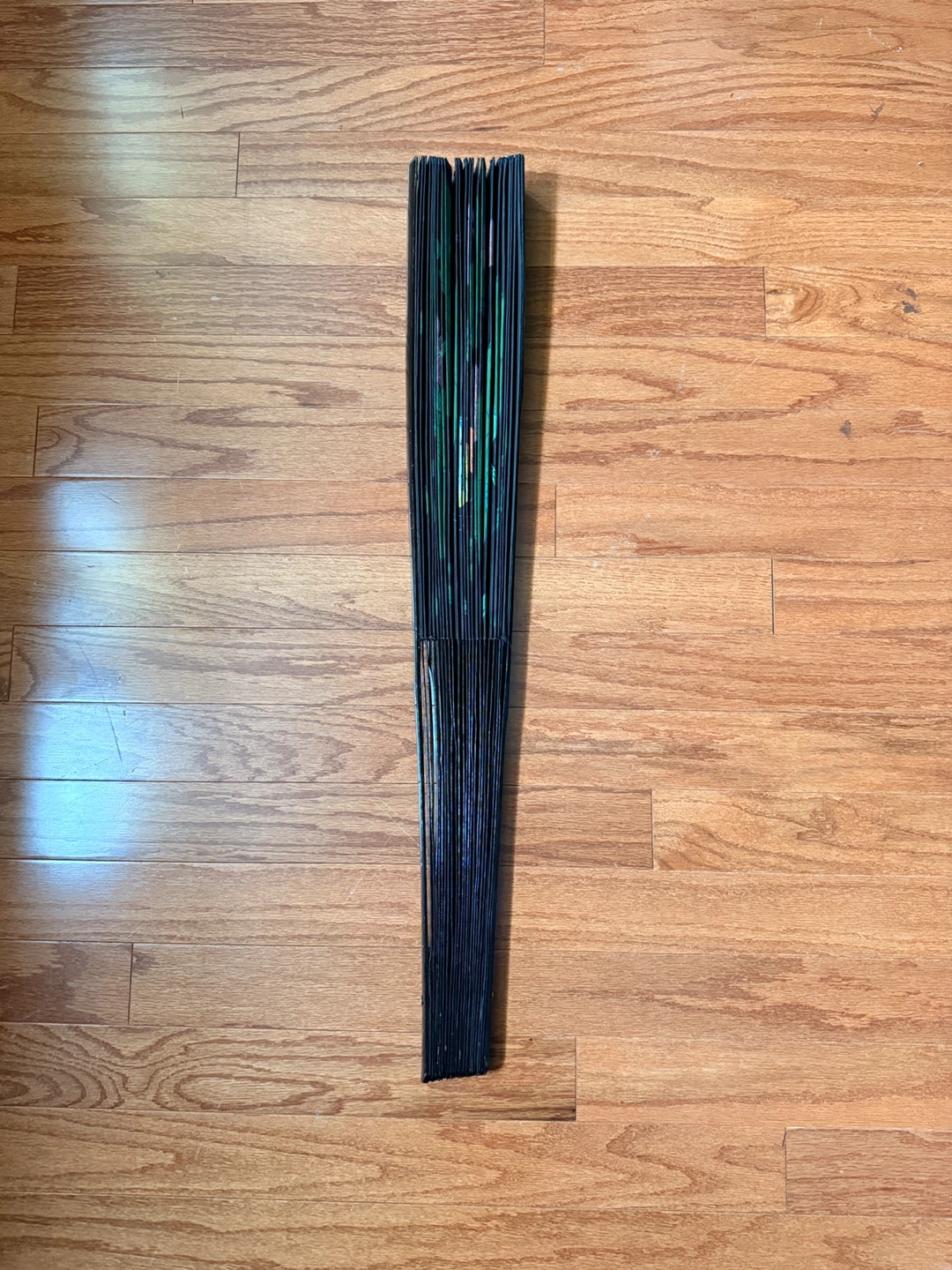 Vintage folding fan (large) - photo 3