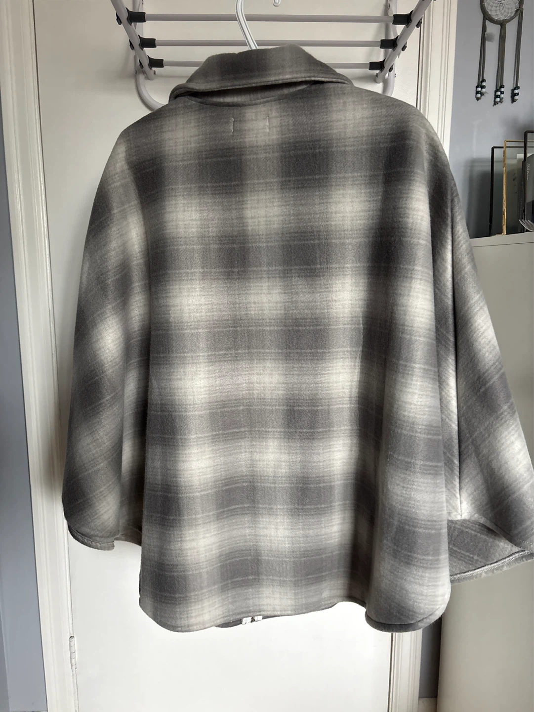 Le Moda Plaid Fleece Poncho - photo 2
