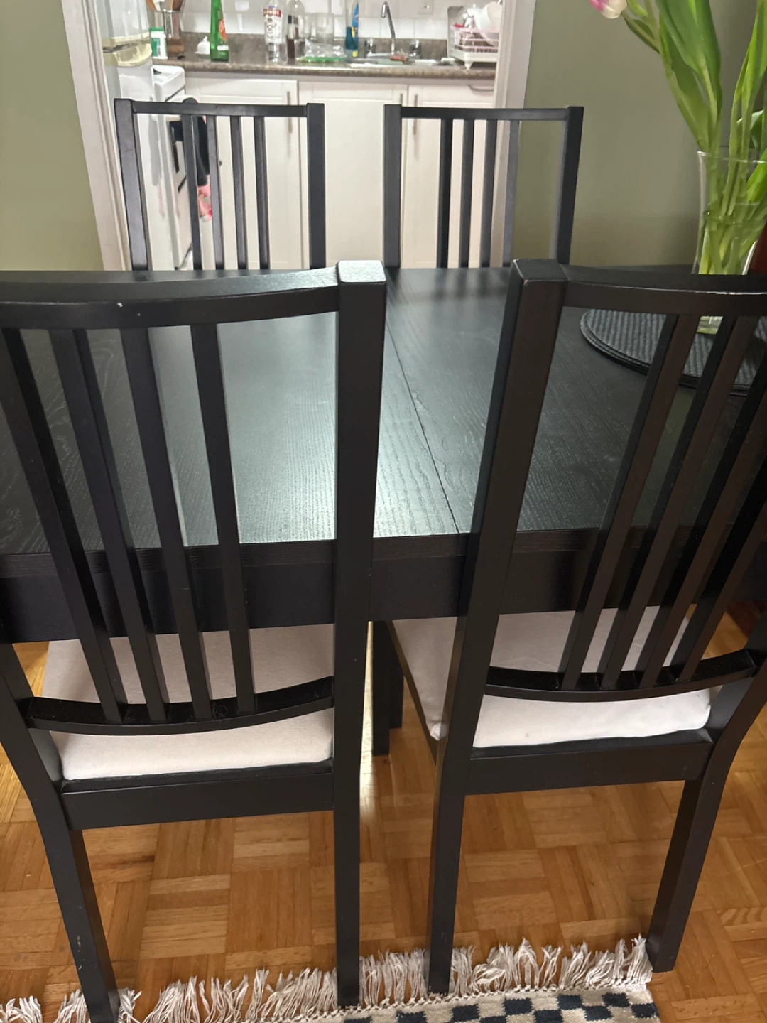 IKEA Dining Table and 4 Chairs - photo 2