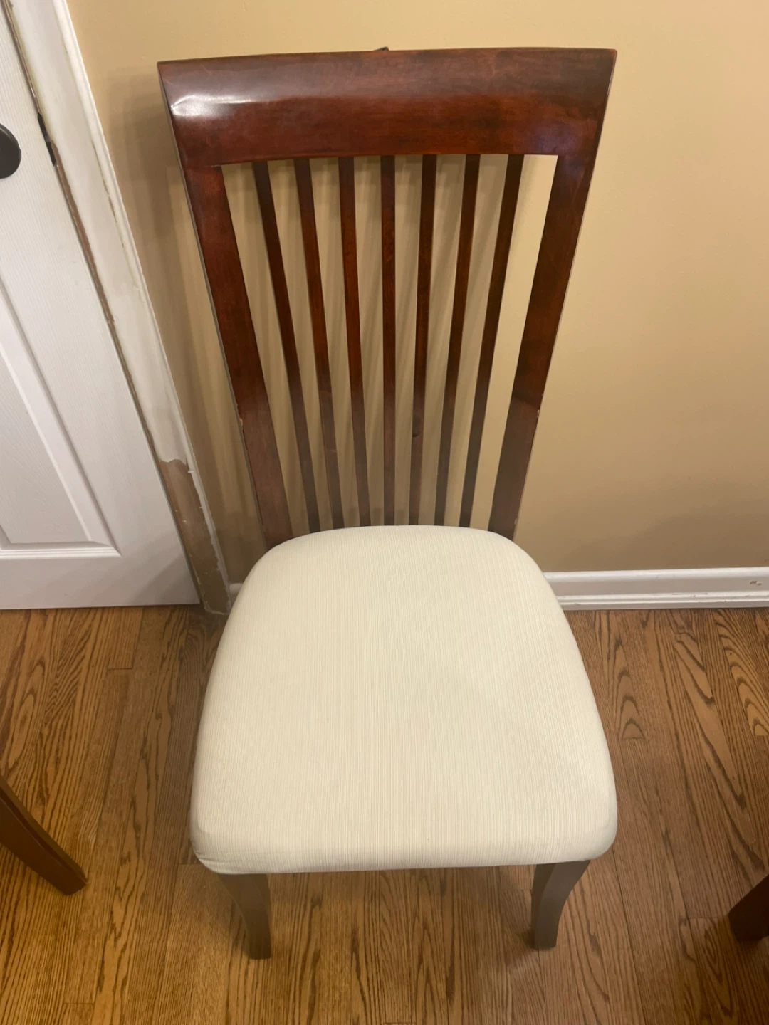 4 Wooden Dining Chair with Padded Seat