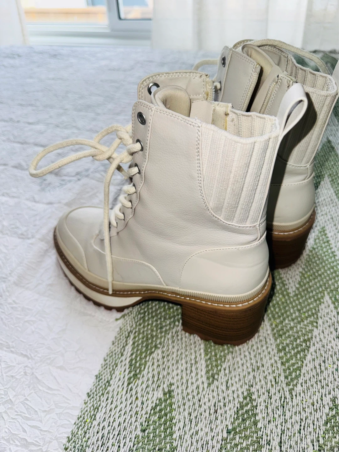 Madden NYC Cream Combat Boots - photo 4