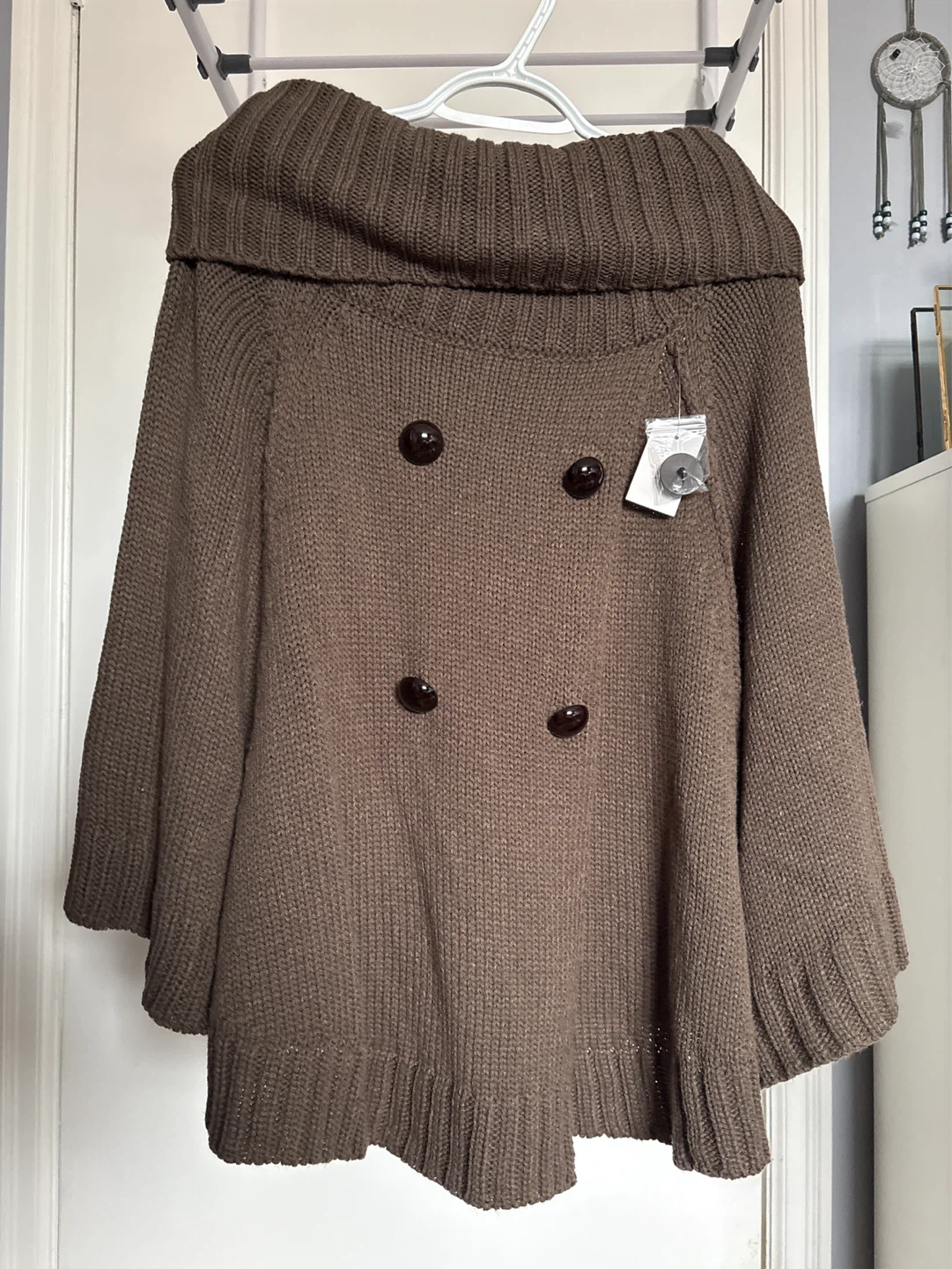 Women's Knit Poncho Sweater