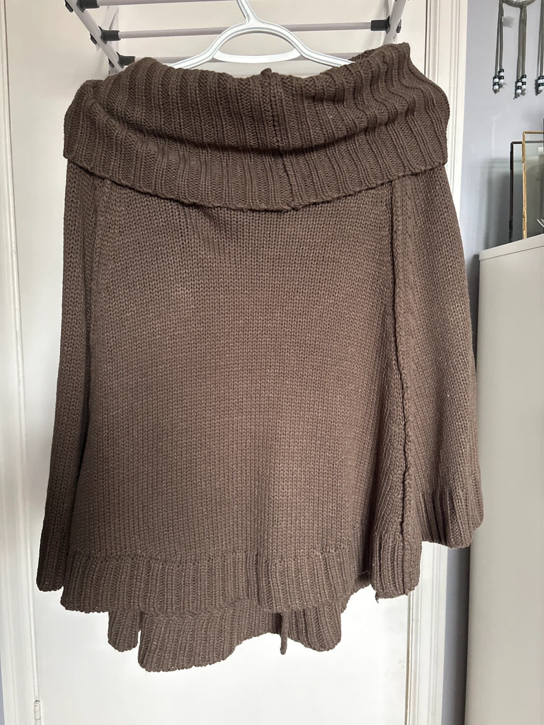 Women's Knit Poncho Sweater - photo 2