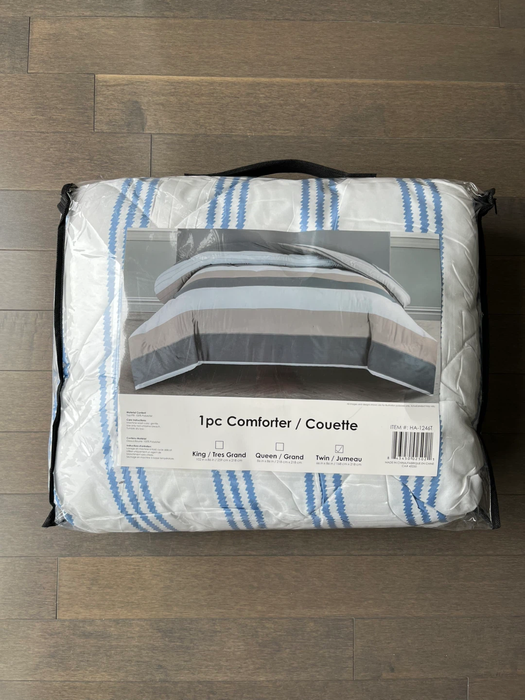 New Twin Stripped Comforter