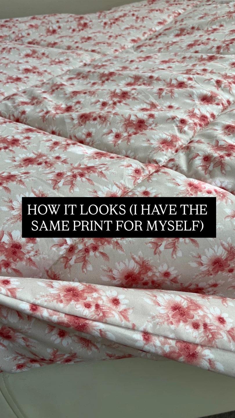 New Twin Pink Floral Comforter - photo 5