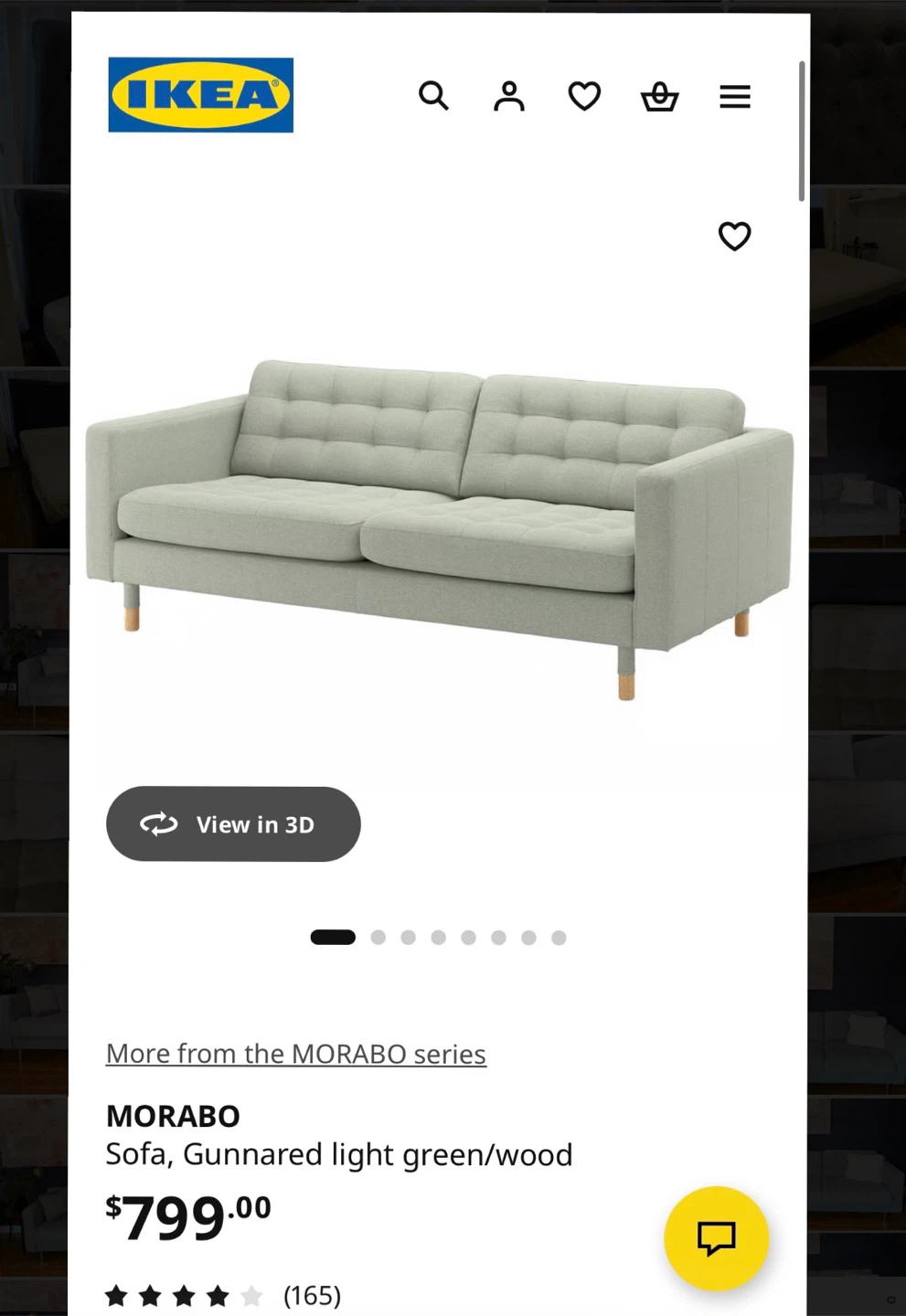 IKEA MORABO Sofa Couch - photo 2